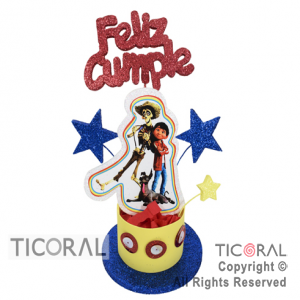 ADORNO TAMBOR COCO FIGURA FELIZ CUMPLE TELGO x 1